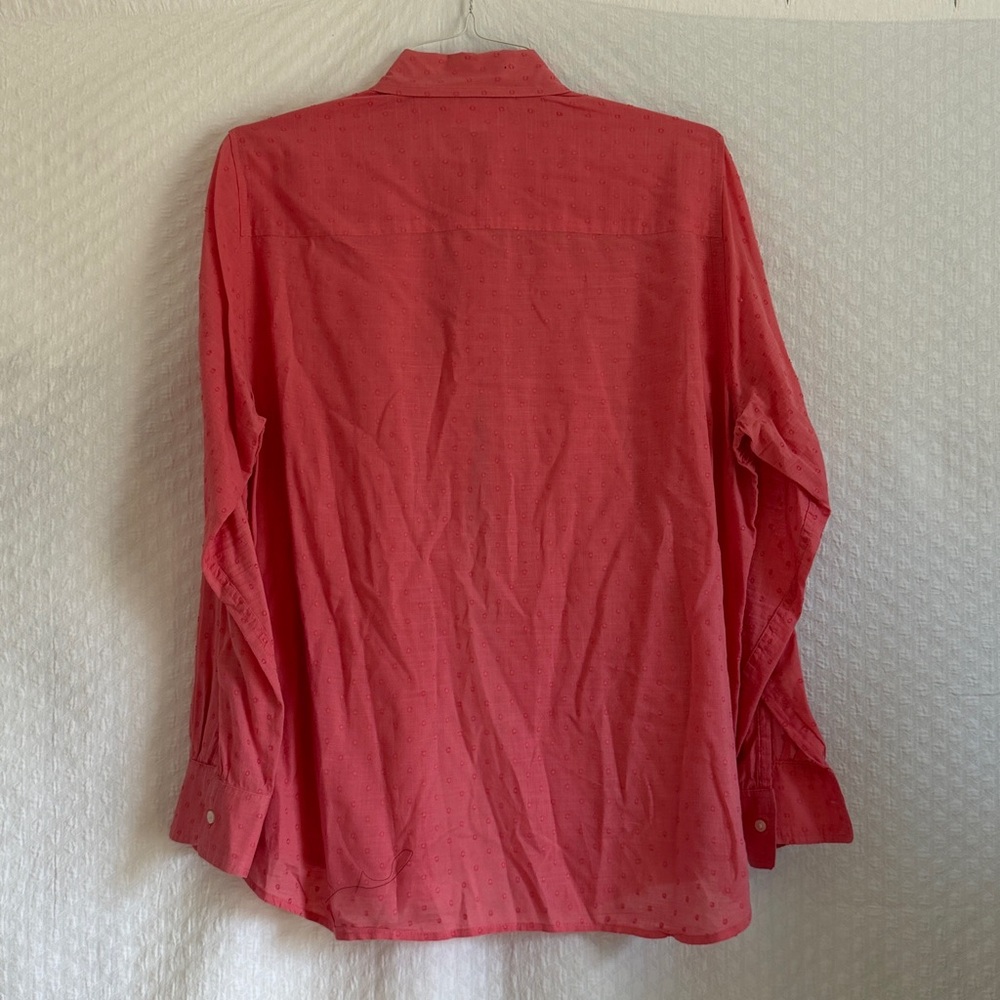 GAP Women's Peachy Pink Button-Down Shirt - Picture 3 of 5